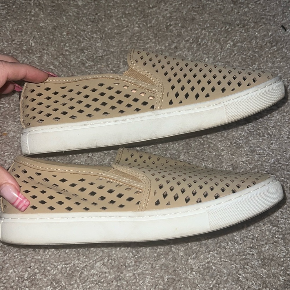 Steve Madden perforated slip ons